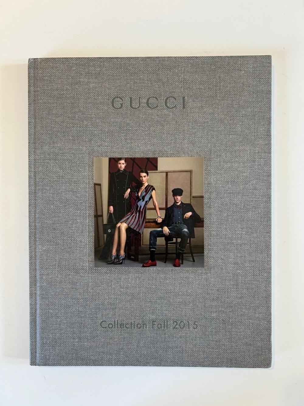 Gucci Gray Linen Hardcover Lookbook Collection Fall 2025